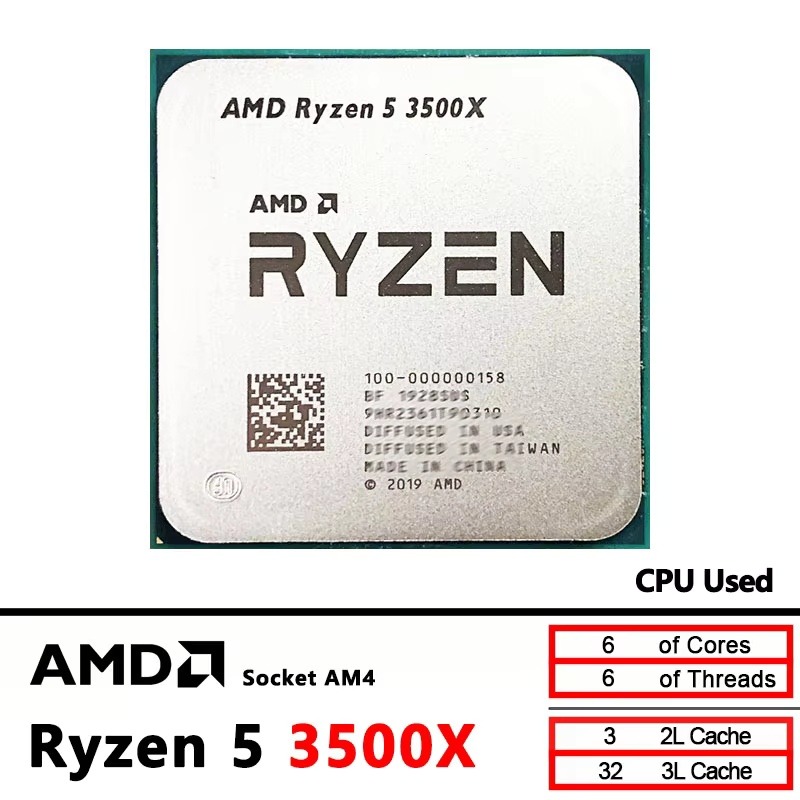 AMD Ryzen 5 3500X 3,6 GHz 6 cœ - Esports Gaming Pc Build avis et prix