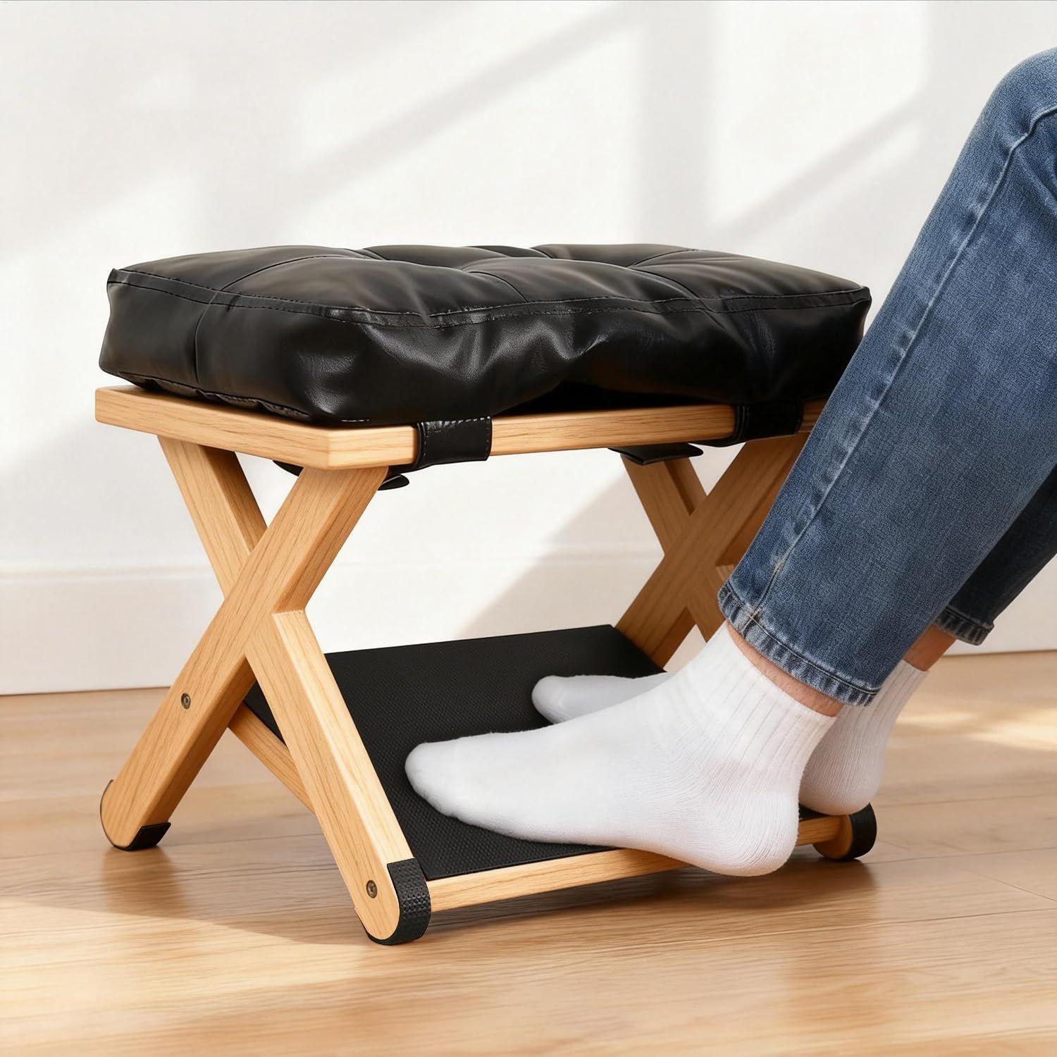 Repose-pieds en bois à double  - Footrest Under Desk avis et prix